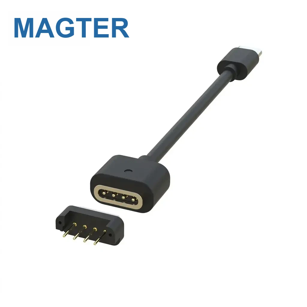 深圳永探电子有限公司4PIN Type-C充电数据磁吸线产品主图