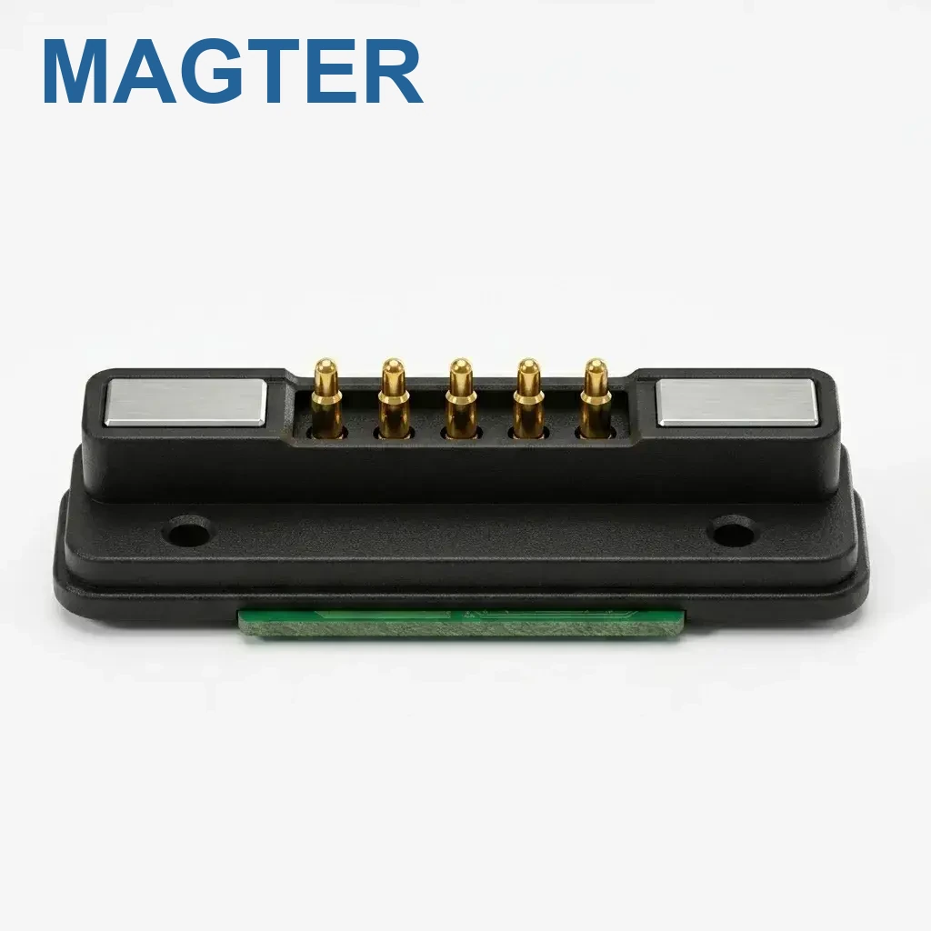Five-pin magnetic connector example