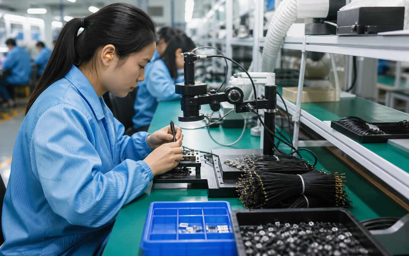 深圳永探电子有限公司磁吸线组装生产线