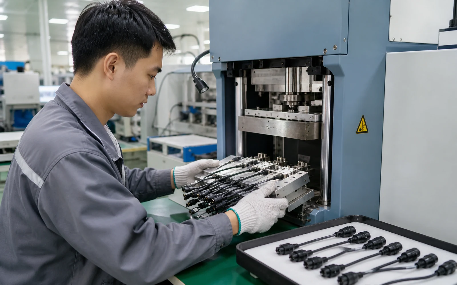 深圳永探电子有限公司磁吸线注塑加工设备