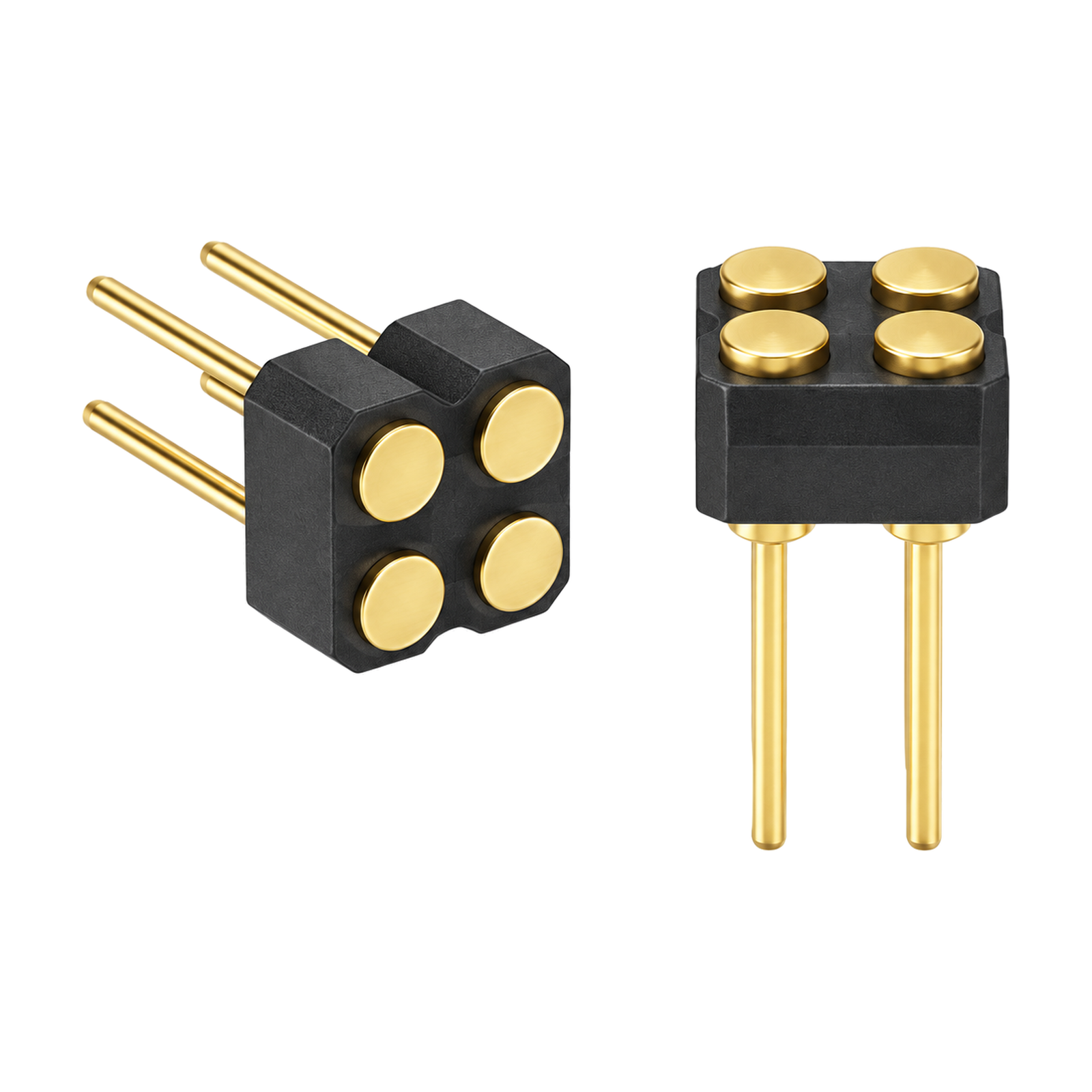 Custom 4-Pin 2.54 mm DIP Through-Hole Pogo Pin Connector – YT-PPC-039