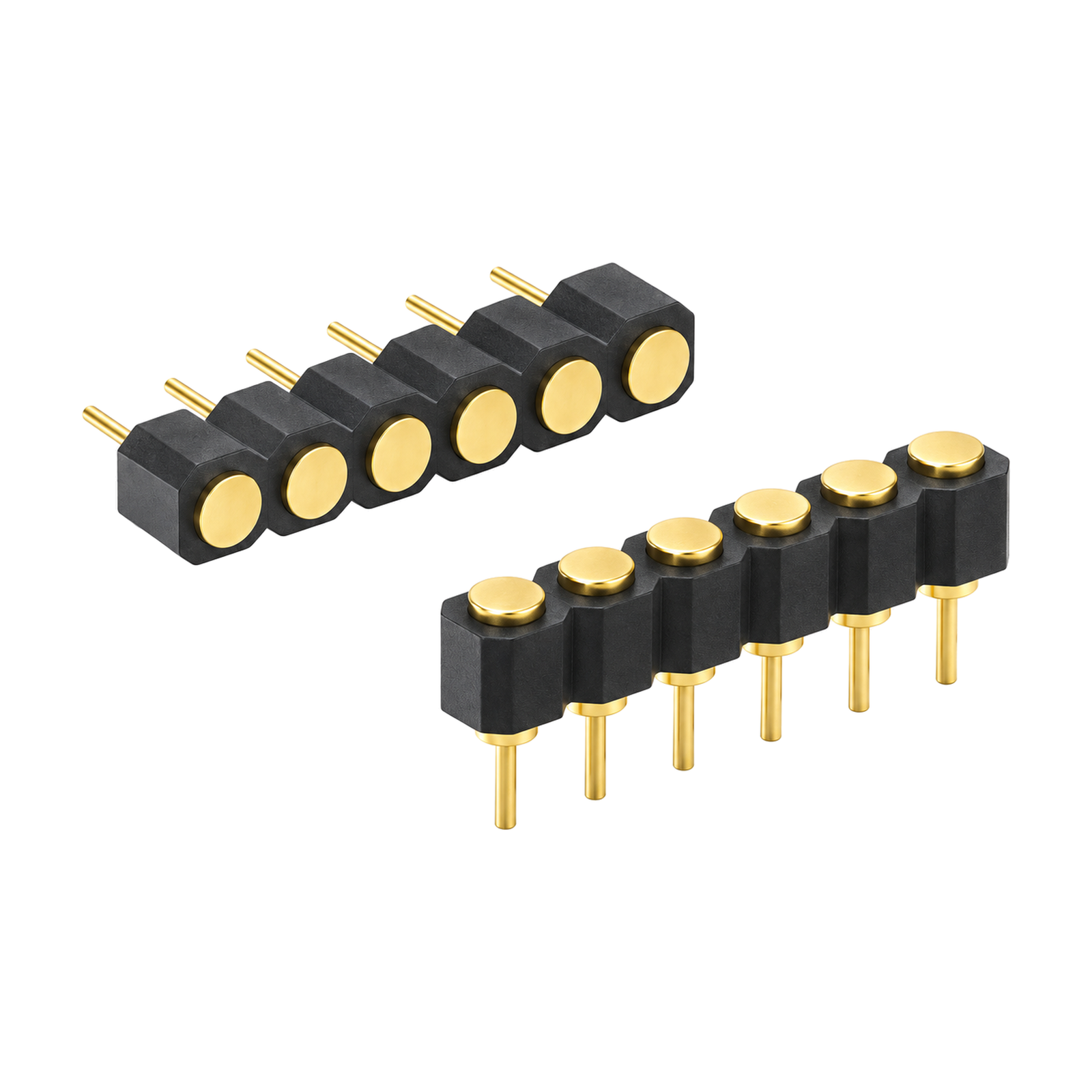 深圳永探电子6PIN2.54mmDIP直插式Pogo Pin连接器（YT-PPC-044）产品主图