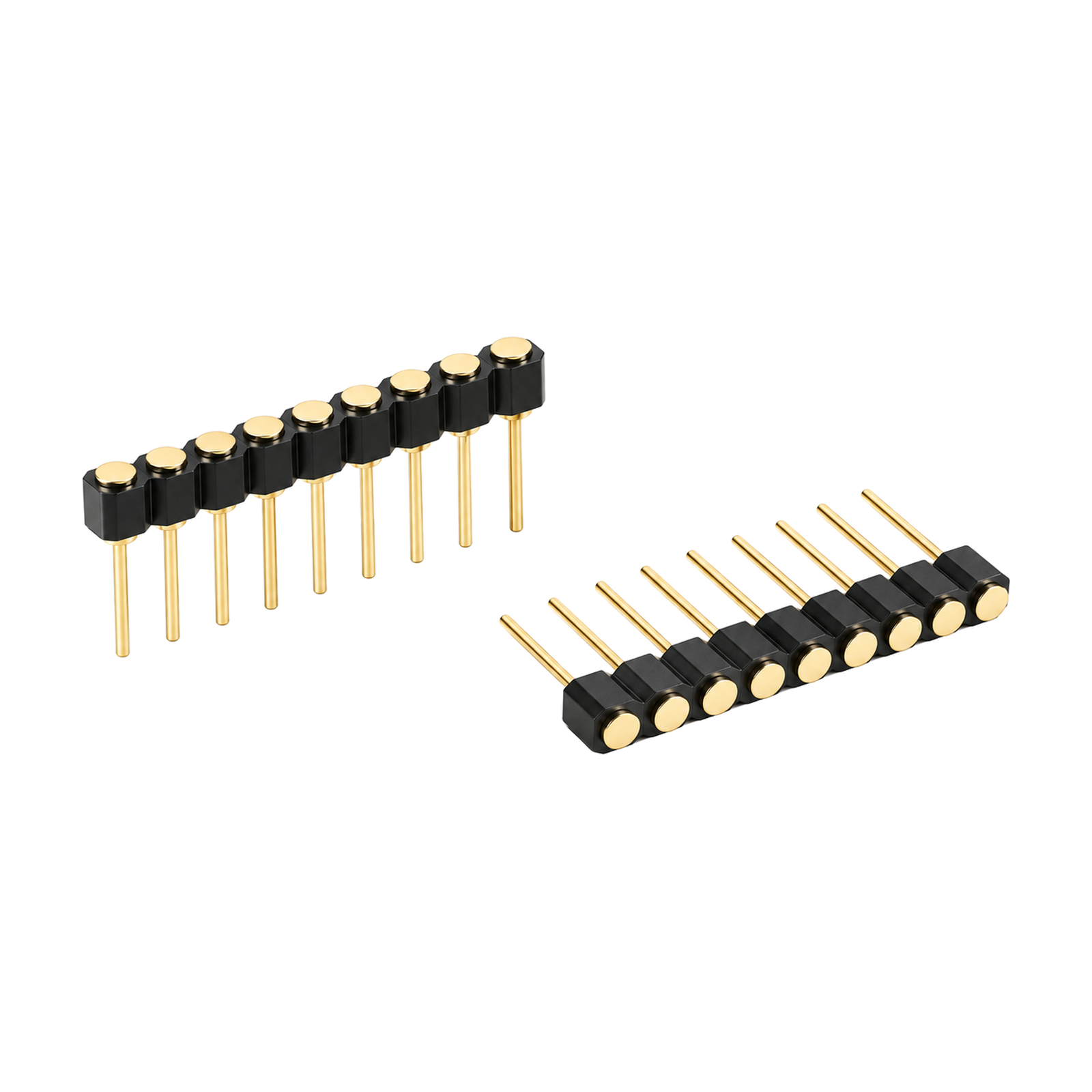 深圳永探电子9PIN2.54mmDIP直插式Pogo Pin连接器（YT-PPC-080）产品主图