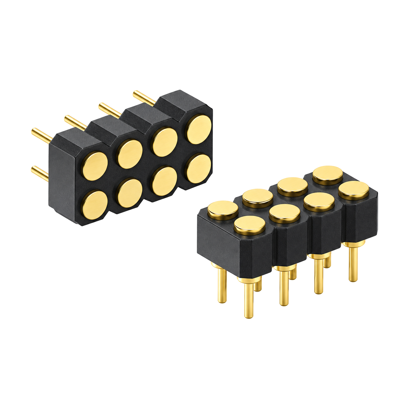 深圳永探电子8PIN2.54mmDIP直插式Pogo Pin连接器（YT-PPC-081）产品主图