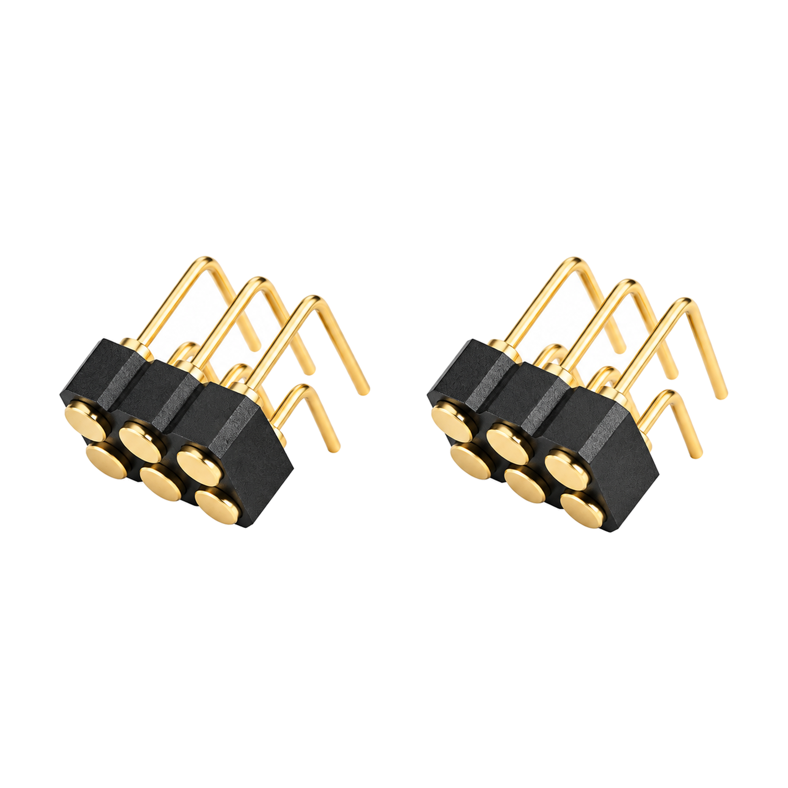 深圳永探电子6PIN2.54mm直角式Pogo Pin连接器（YT-PPC-090）产品主图