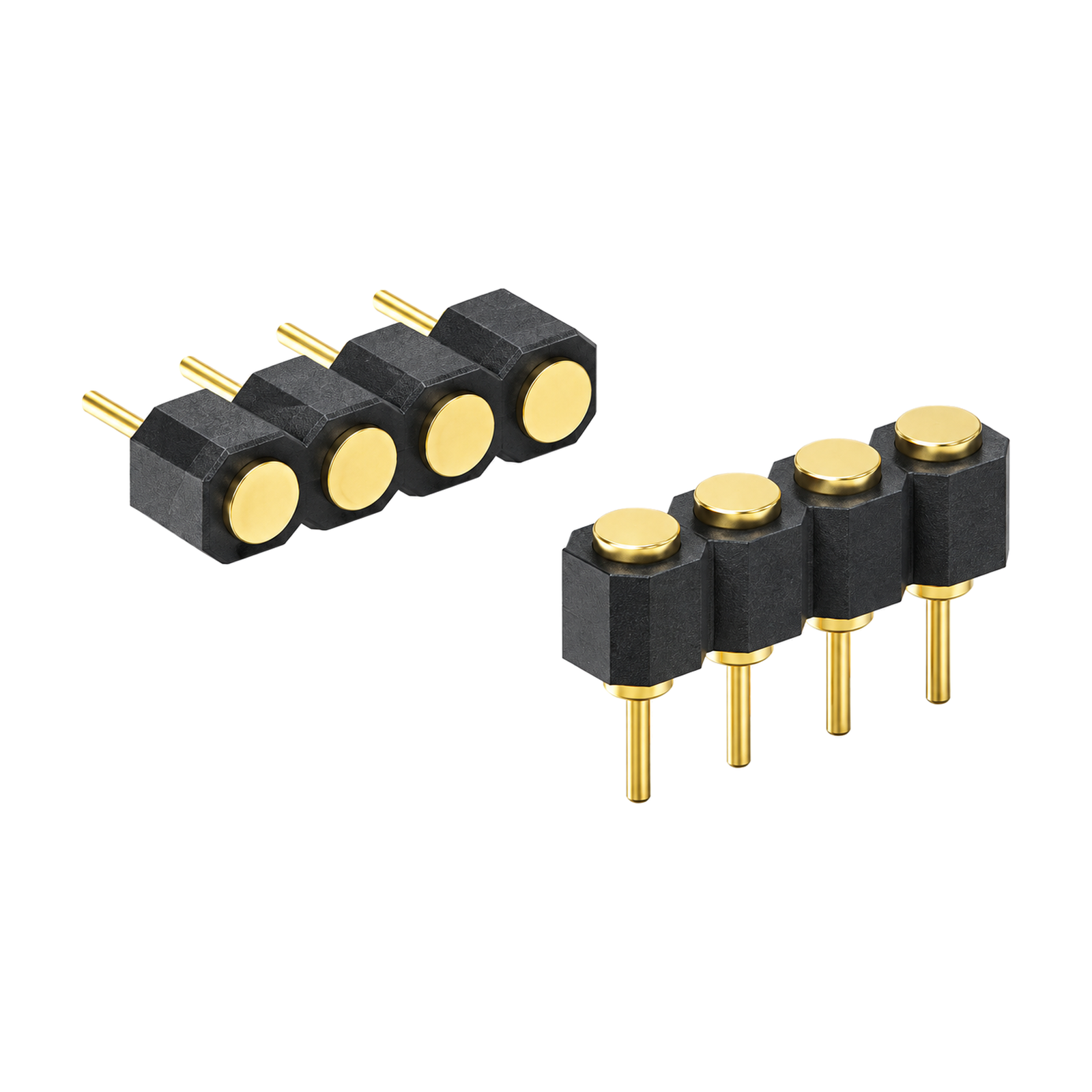 Custom 4-Pin 2.54 mm DIP Through-Hole Pogo Pin Connector – YT-PPC-097