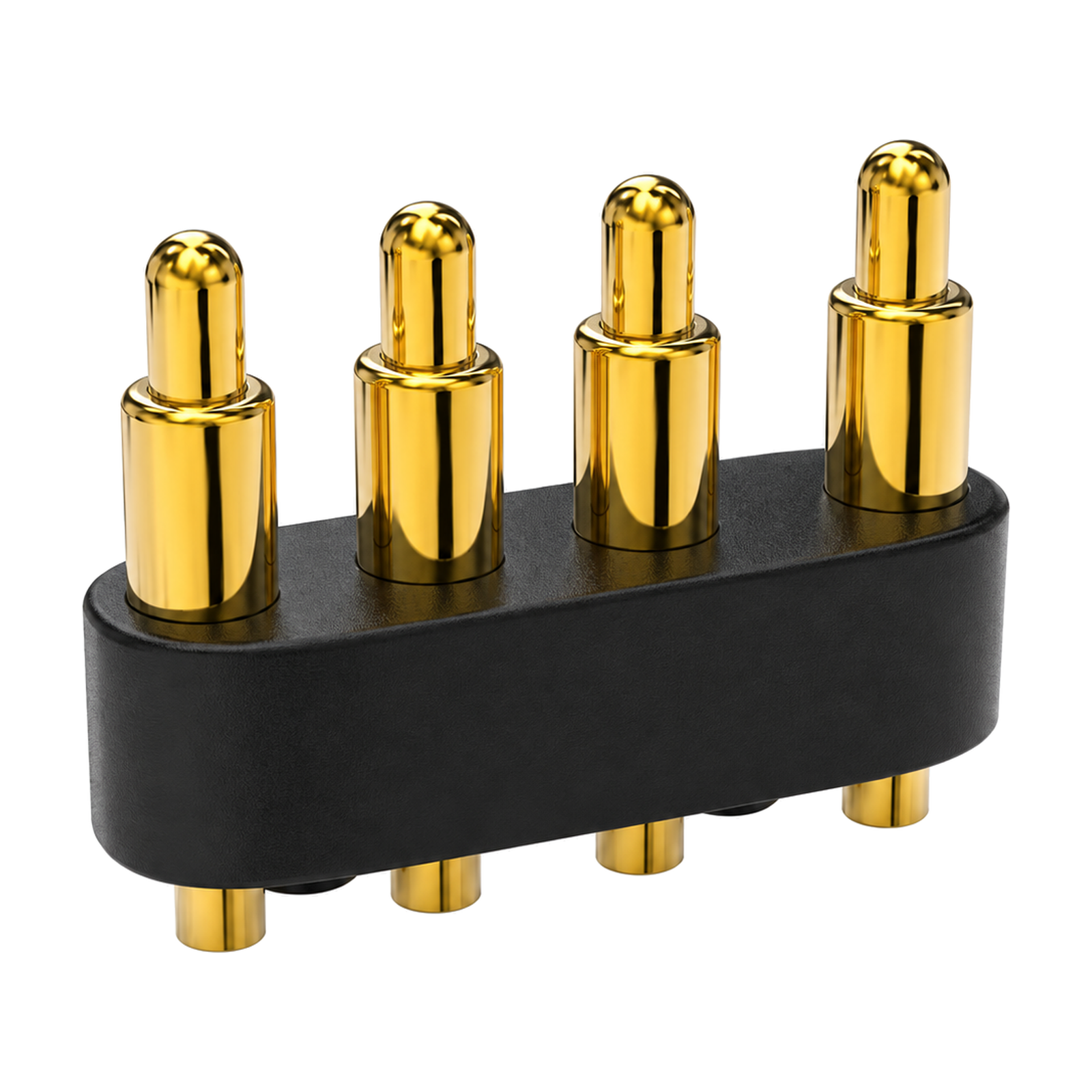 Custom 4-Pin DIP Through-Hole Pogo Pin Connector, 1.5 A / 12 V – YT-PPC-110