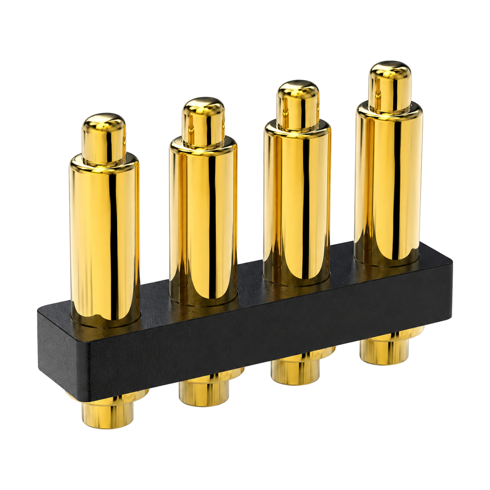 Custom 4-Pin DIP Through-Hole Pogo Pin Connector, 1 A / 12 V – YT-PPC-111