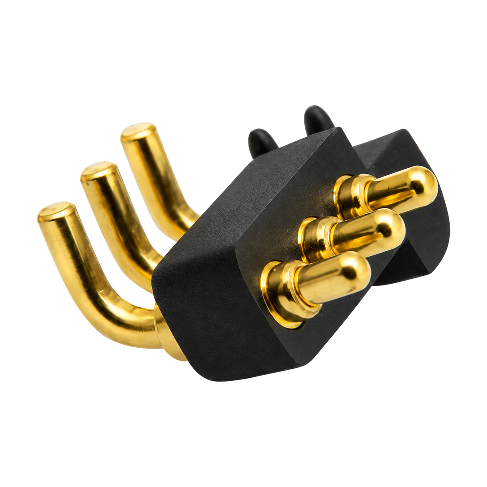 Custom 3-Pin 2.20 mm Right-Angle Pogo Pin Connector, 8 A / 12 V – YT-PPC-113