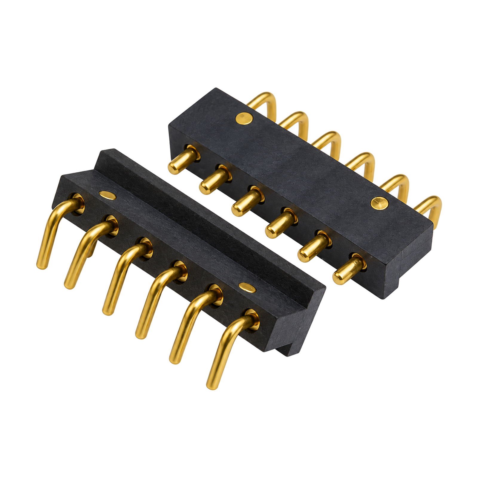 Custom 6-Pin Right-Angle Pogo Pin Connector, 1.5 A / 12 V – YT-PPC-114